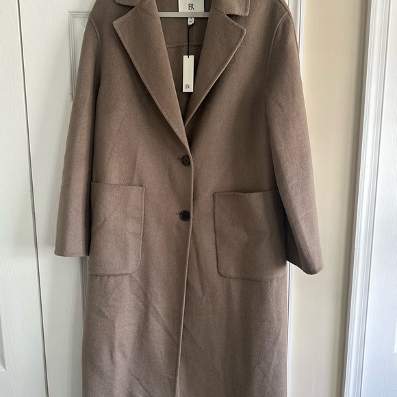 Banana Republic Oversized Double Faced Top Coat Mocha Chai size S - Picture 3 of 8